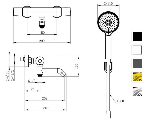 смеситель для ванны WONZON & WOGHAND WW-B3029